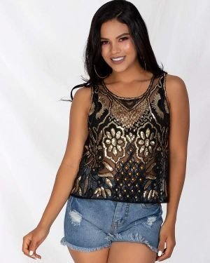 Blusa de Lentejuelas J12227