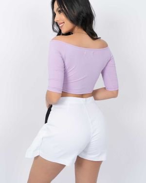 Falda Short Blanco 100357