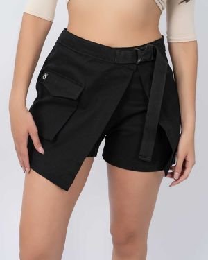 Falda Short Negro 100357