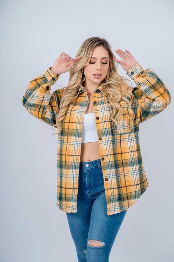 Camisa Leñadora 23701 - S, Amarillo