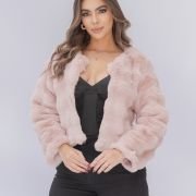 Abrigo efecto peluche 5647