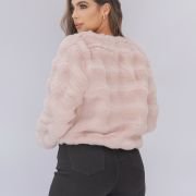 Abrigo efecto peluche 5647