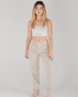 Jean Boyfriend Beige 101010