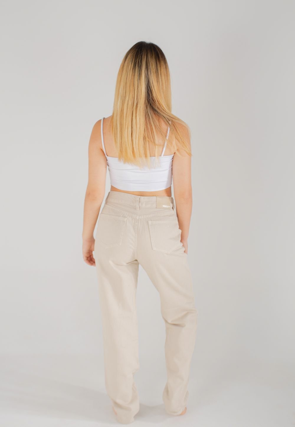 Jean Boyfriend Beige 101010
