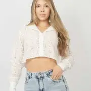 Blusa Ojalillo Blanca 653