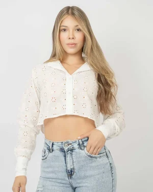 Blusa Ojalillo Blanca 653